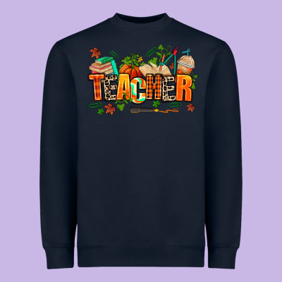Fall Teacher Heavyweight Sweatshirt Designed By Adodesignshop