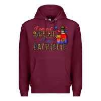 Burgundy i'm drunk i'm patrıtoc Premium Hoodie - CowhideDigitalArt