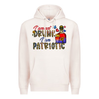 Pale Pink i'm drunk i'm patrıtoc Premium Hoodie - CowhideDigitalArt