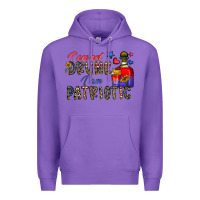 Purple i'm drunk i'm patrıtoc Premium Hoodie - CowhideDigitalArt