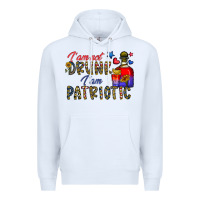 White i'm drunk i'm patrıtoc Premium Hoodie - CowhideDigitalArt