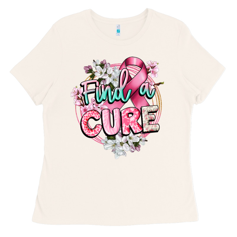 Find A Cure Cancer Awareness Ladies Tee by CowGirlArtShop | Teevron