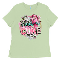 Matcha find a cure cancer awareness Ladies Tee - CowGirlArtShop