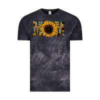 Cloud Black Sunflower Leopard Mom Vintage Tee - Jasminsmagicworld