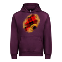 Mauve Wine sunflower Christmas patch Urban Hoodie - JahusDesignShop