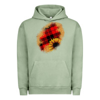 Pigment Oil Green sunflower Christmas patch Urban Hoodie - JahusDesignShop
