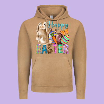 Easter Day With Truck Vintage Hoodie Designed By Bundleandbundleshop