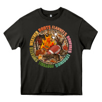 Asphalt Boots flannels bonfires leggins football Heavy Core Tee - NancyCooperArtShop