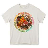 Cream Boots flannels bonfires leggins football Heavy Core Tee - NancyCooperArtShop