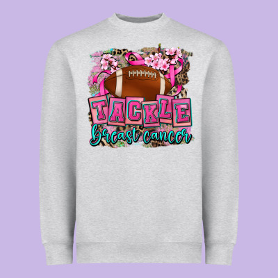 Tackle Breast Cancer Heavyweight Sweatshirt Designed By Adodesignshop