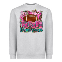 Heather Grey tackle breast cancer Heavyweight Sweatshirt - AdoDesignShop