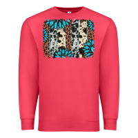 Cardinal gemstone leopard cowhide brushstroke Premium Sweatshirt - AdoDesignShop