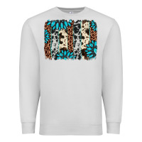Dove Grey gemstone leopard cowhide brushstroke Premium Sweatshirt - AdoDesignShop