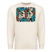 Sandshell gemstone leopard cowhide brushstroke Premium Sweatshirt - AdoDesignShop