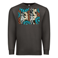 Smoke gemstone leopard cowhide brushstroke Premium Sweatshirt - AdoDesignShop