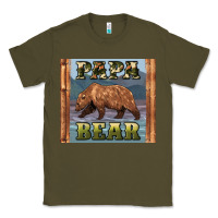 Army Green papar bear Classic Tee - Artiststas