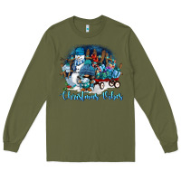 Army Green christmas vibes Long Sleeve Tee - FaDigitalArtStudio