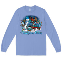 Colony Blue christmas vibes Long Sleeve Tee - FaDigitalArtStudio