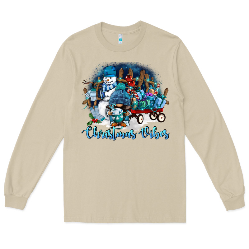 Christmas Vibes Long Sleeve Tee by FaDigitalArtStudio | Teevron