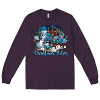 Plum christmas vibes Long Sleeve Tee - FaDigitalArtStudio