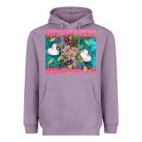 Lavender v.d flowers and hearts Heavyweight Hoodie - AdoDesignShop