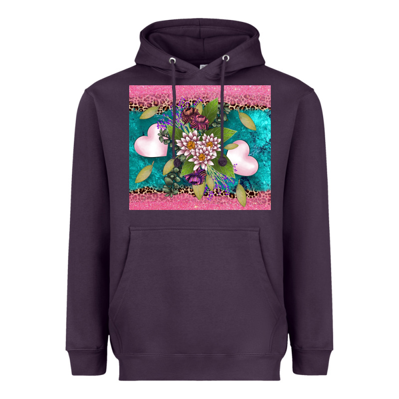 V.d Flowers And Hearts Heavyweight Hoodie by AdoDesignShop | Teevron