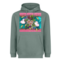 Sage v.d flowers and hearts Heavyweight Hoodie - AdoDesignShop