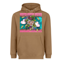 Toasted Coconut v.d flowers and hearts Heavyweight Hoodie - AdoDesignShop