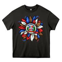 Asphalt dominican sunflower Heavy Core Tee - texasbilliewilder