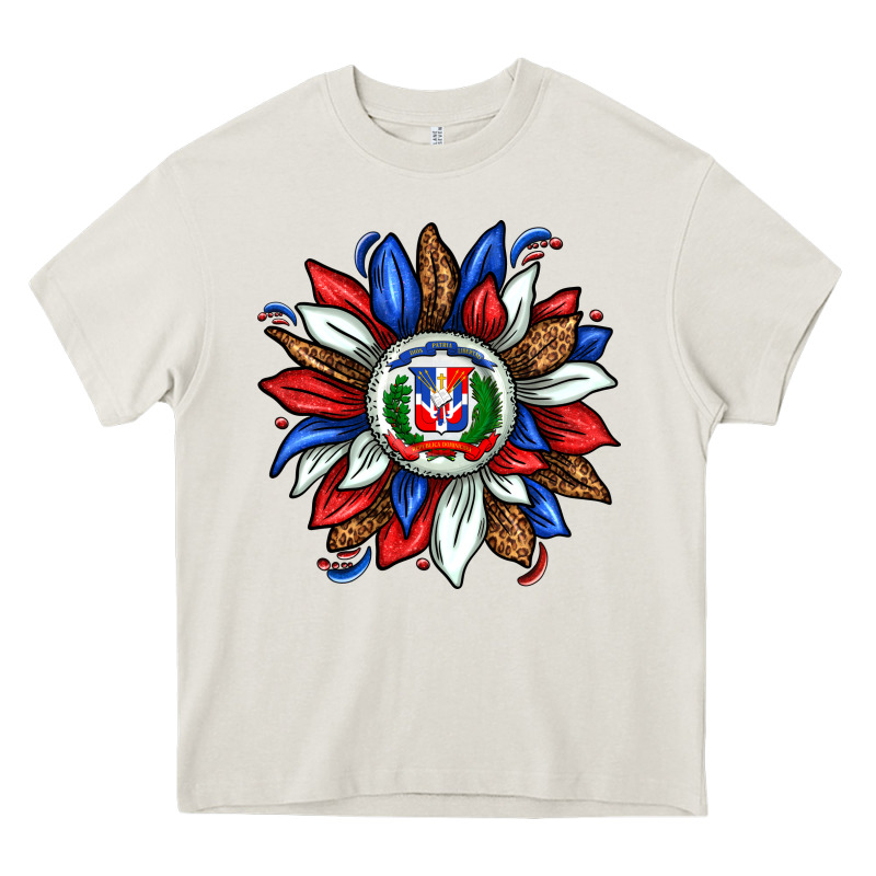 Dominican Sunflower Heavy Core Tee by texasbilliewilder | Teevron