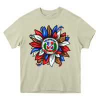Mossy dominican sunflower Heavy Core Tee - texasbilliewilder