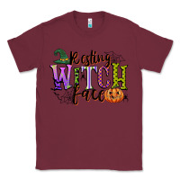 Burgundy resting witch face Classic Tee - CowGirlArtShop