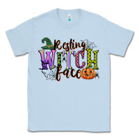 Dusty Blue resting witch face Classic Tee - CowGirlArtShop