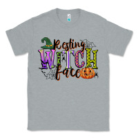 Heather Grey resting witch face Classic Tee - CowGirlArtShop