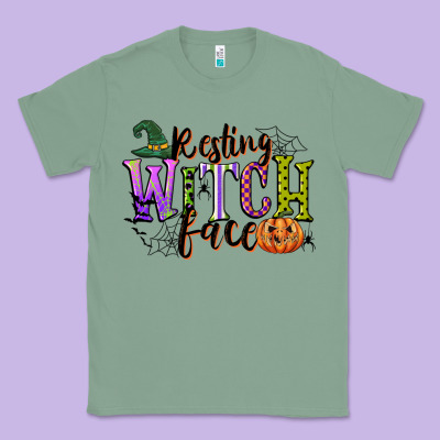 Resting Witch Face Classic Tee Designed By Cowgirlartshop