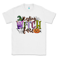 White resting witch face Classic Tee - CowGirlArtShop