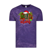 Cloud Purple christmas maw claus Vintage Tee - FaDigitalArtStudio