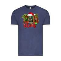 Vintage Denim christmas maw claus Vintage Tee - FaDigitalArtStudio