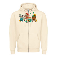 Sandshell indian coffee cups Zipper Hoodie - AdoDesignShop