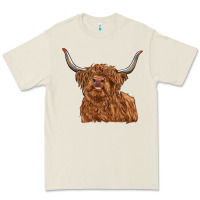 Bone highland cow Premium Tee - RanaPortraitStore