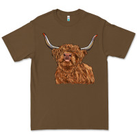Cacao highland cow Premium Tee - RanaPortraitStore