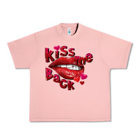 Salmon Kiss me back Valentine's Day Urban Heavy Tee - FaDigitalArtStudio