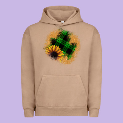 Sunflower Christmas Patch Urban Hoodie Designed By Jahusdesignshop