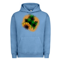 Pigment Pebble Blue sunflower christmas patch Urban Hoodie - JahusDesignShop