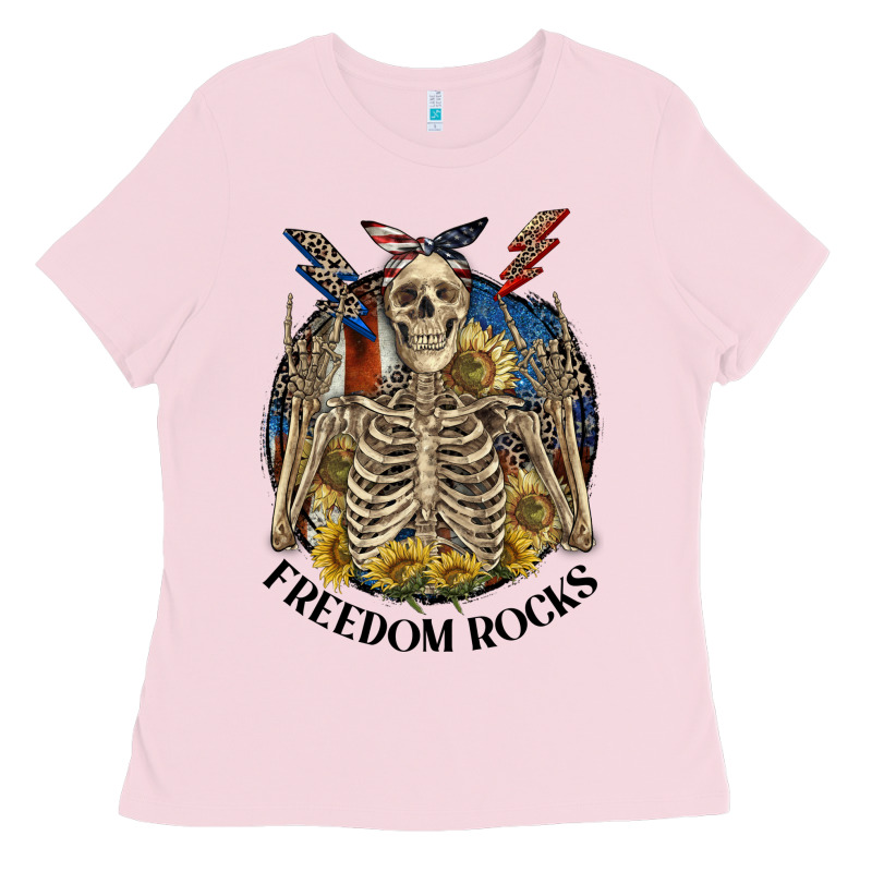 Freedom Rocks Ladies Tee by CowGirlArtShop | Teevron