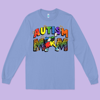 Autism Mom Long Sleeve Tee Designed By Fadigitalartstudio