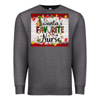 Charcoal Heather santa's favorite nurse Premium Sweatshirt - AdoDesignShop