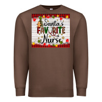 Chestnut santa's favorite nurse Premium Sweatshirt - AdoDesignShop