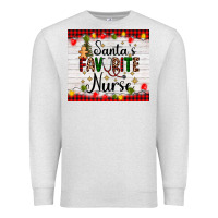 Oatmeal Heather santa's favorite nurse Premium Sweatshirt - AdoDesignShop