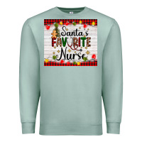Seafoam santa's favorite nurse Premium Sweatshirt - AdoDesignShop